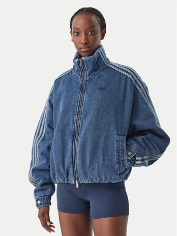 adidas Džinsinė striukė Firebird Jacket KT4232 Mėlyna Regular Fit