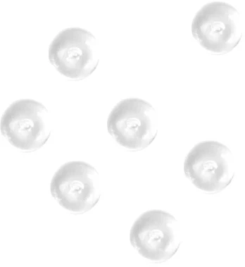 Santex Balti konfeti karoliukai, 7 mm