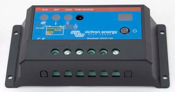 Įkrovimo valdiklis BlueSolar PWM 12/24V 5A su laikmačiu