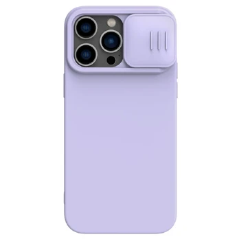 Dėklas Nillkin CamShield Magnetic Silicone Case with camera cover  iPhone 14 Plus Purpurinis