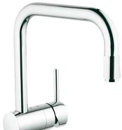 GROHE Minta, Chrome, Lever handles, Single, Ceramic, 4.6 cm, 360° kaina