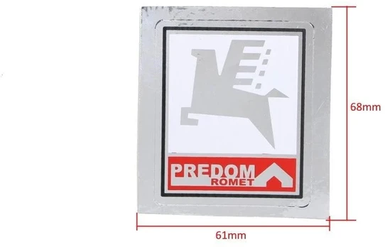 Other ROMET PREDOM chromuotas lipdukas