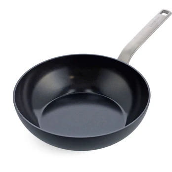 Green Pan Žalias Pan GreenPan Evolution Wok keptuvė 28 cm, juoda