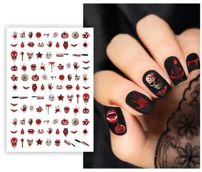 Fiesta Halloween negle stickers