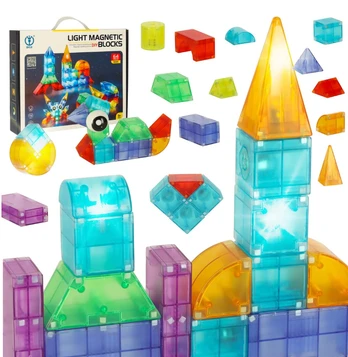 3D šviečiančios magnetinės kaladėlės, 64 d.