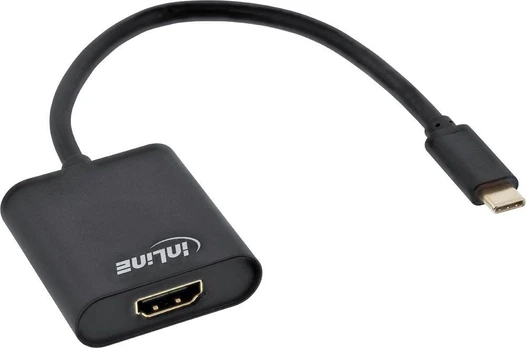 Adapteris USB InLine USB-C - HDMI Juodas (64101B)