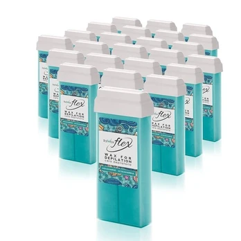 Vaško kasetė ItalWax Flex Aquamarine, 24x100 ml