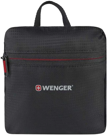 WENGER FOLDABLE COMPRESSIBLE TRAVEL BACKPACK, Juodas