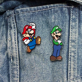 Super Mario - Set of 2 Enamel Pin Badges