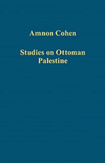 Studies on Ottoman Palestine