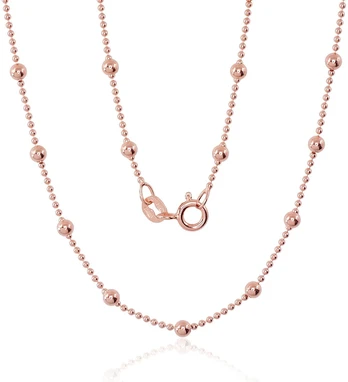 Sidabrinė grandinėlė Bead 1-3 mm - 45 - 4.8 g. - 1-3 mm.