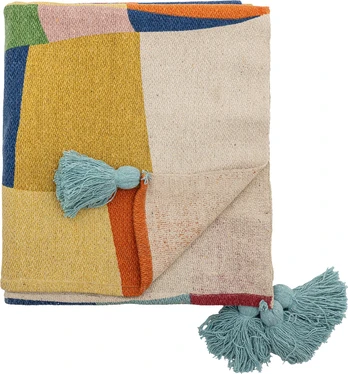 Bloomingville Mini - Colorine Throw - Blue
