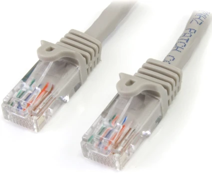 „StarTech“ 0,5 M Pilkas CAT5E PATCH CABLE / SNAGLESS ETHERNET CABLE – UTP