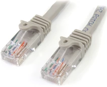 „StarTech“ 0,5 M Pilkas CAT5E PATCH CABLE / SNAGLESS ETHERNET CABLE – UTP kaina