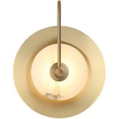 LED sieninis šviestuvas „Samira“, varis, Ø 25 cm, dirbtinis akmuo/metalas