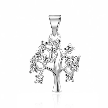 Agato Charming sidabrinis pendant with zircons Tree of Life AGH768