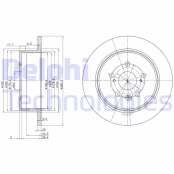 Stabdžių diskas DELPHI BG2594 kaina