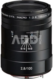 PENTAX HD D-FA 100MM MACRO F/2.8 ED AW BLACK