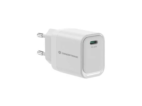 CONCEPTRONIC Ladegerät 1Port GaN USB-C 45WPD3.0/PPS ws