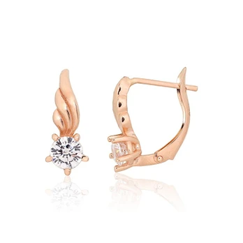 Auksiniai auskarai moterims Diamond Sky "Juno Gold XIV"