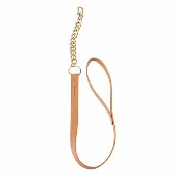 Bijoux Indiscrets Maze Leash Brown - Adjustable Vegan Leather Priedas