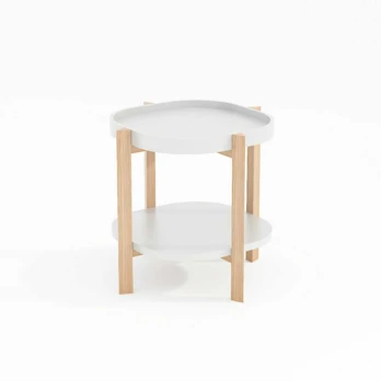Side table NORAH 40x40xH60cm, baltas