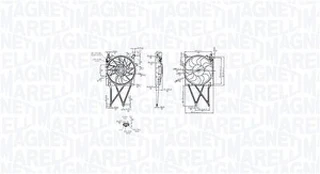 Ventiliatorius, radiatoriaus MAGNETI MARELLI 069422862010