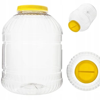 Plastikinis Pet indelis su dangteliu 15l agurkams