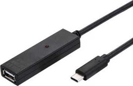 USB kabelis Value USB-A - USB-C 10m juodas