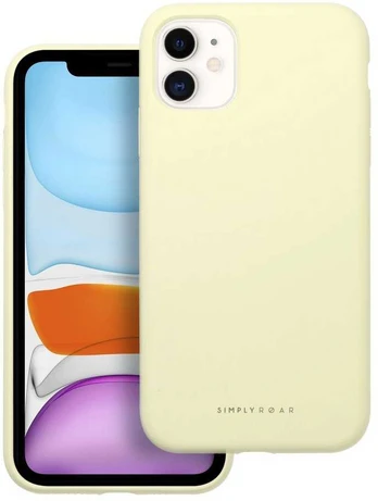 Dėklas Roar Cloud-Skin Case - for iPhone 11 Light Geltona