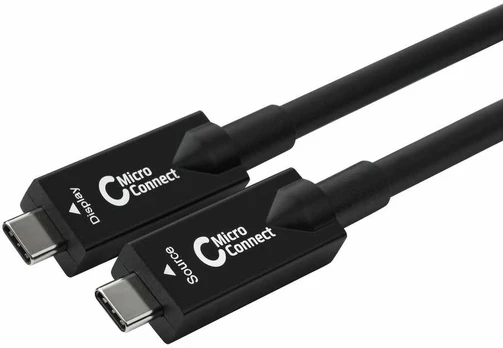 Kabelis USB MicroConnect USB-C - USB-C 12.5 m Juodas (USB3.2CC12OP)