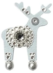 Deers Miss Pilkas's deer mini brooch