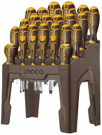 Ingco HKSD2628 Screwdriver flat+cross+driver set 26pcs CrV
