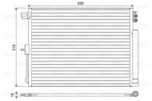 VALEO VAL822616 Air conditioning condenser
