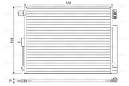 VALEO VAL822616 Air conditioning condenser kaina