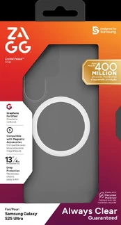 ZAGG Protection Bundle for Samsung S25 Ultra: Case with MagSafe and Screen Protector kaina