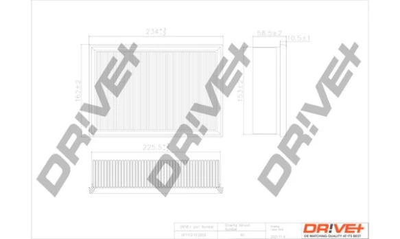 Oro filtras Dr!ve+ DP1110.10.0203