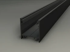 LED juostos profilis LINEA20 EF/TY, juodas, 2m