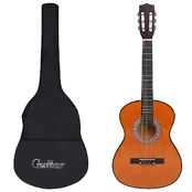 Klasikinė gitara su dėklu pradedantiesiems, 3/4 36" kaina