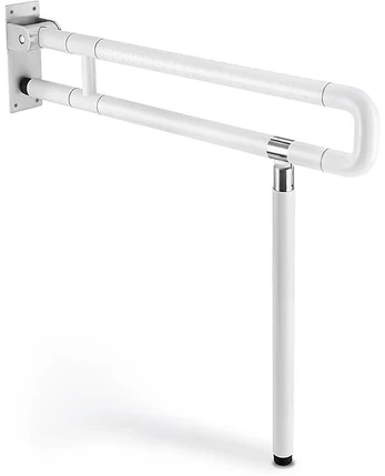 Atlenkiamas ranktūris su kojele 60 cm, baltas
