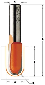 Lovelių freza CMT; S=8 mm; D=12,7 mm