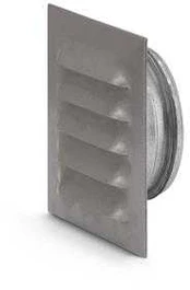 FRESH Murrist i metal 145x145 mm med Ø100 mm studs, grå.