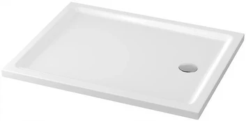 Stačiakampis akrilinis baltas padėklas Tako 100x80x4 Cersanit
