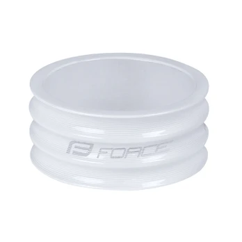 Vairo kolonėlės žiedas FORCE 1 1/8" 15mm (aliuminis, baltas)