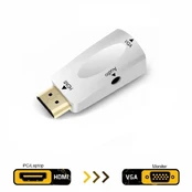 RoGer HDMI to VGA (+Audio) Converter white kaina
