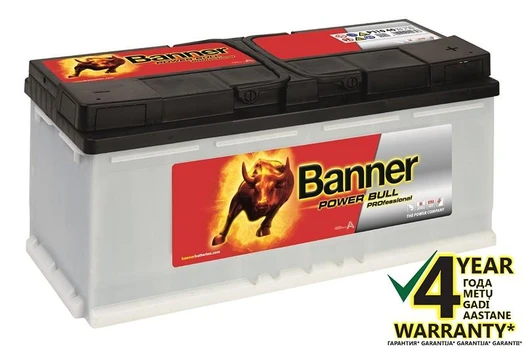 BANNER Power Bull Pro P1104 110Ah 900 (EN) akumuliatorius