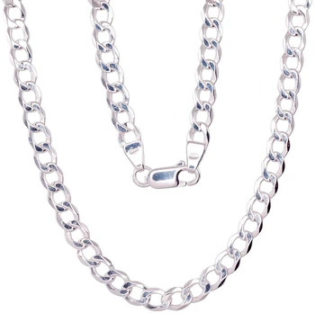 Sidabrinė grandinėlė Curb 4.5 mm - 4.5 mm. - 70 - 14.5 g.