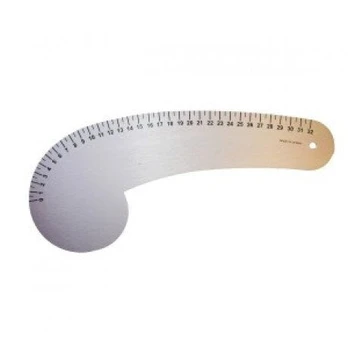 Metalinė siuvėjų liniuotė, 32 cm