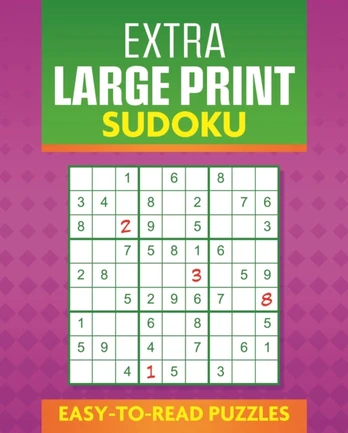 Extra Large Print Sudoku