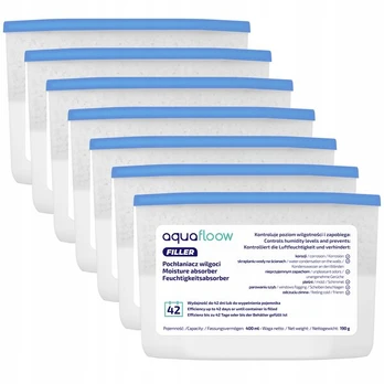 7x AquaFloow Refiller drėgmės sugėriklis 400 ml - bekvapis